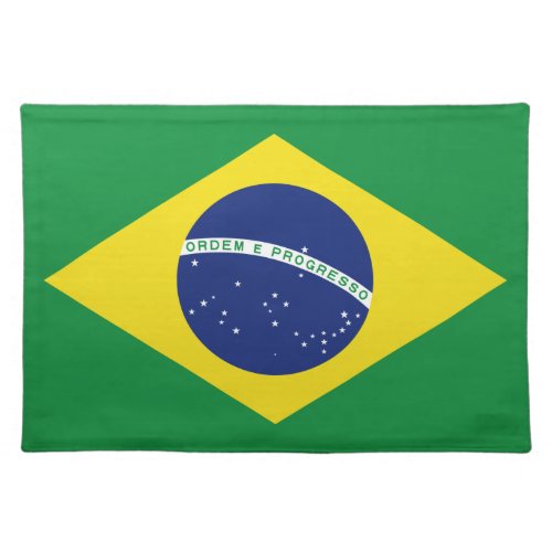 Brazilan flag placemat  Brasil colors