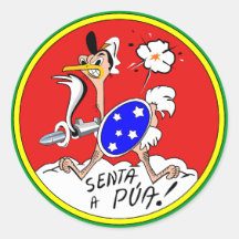 Brazilian Air Force P-47 Nose Art "Senta a Púa" T-