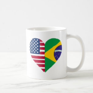 Brazilian American Love Coffee Mug
