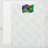 Brazilian-American Waving Flag (Front/Back)