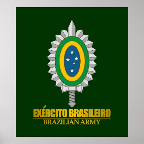 Brazilian Army Emblem Poster