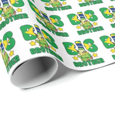 Brazilian Big Brother - Bird with Brazil Flag Wrapping Paper