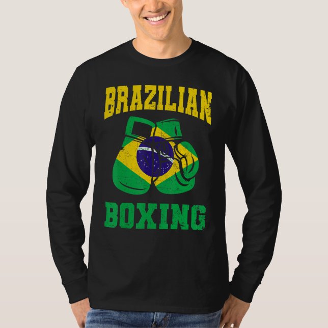 Brazilian Boxing Gloves Brazil Pride  Mens Womens  T-Shirt (Front)
