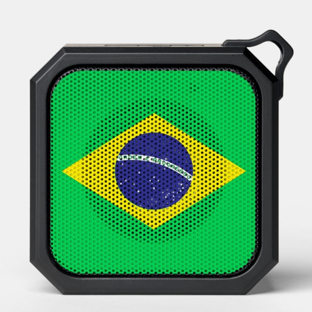 Brazilian Brazil Flag Bluetooth Speaker (Front)