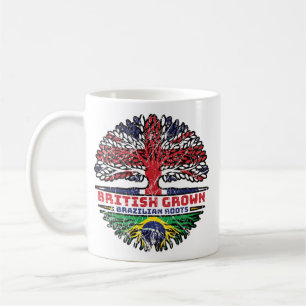 Brazilian Brazil Uk United Kingdom British Tree Coffee Mug