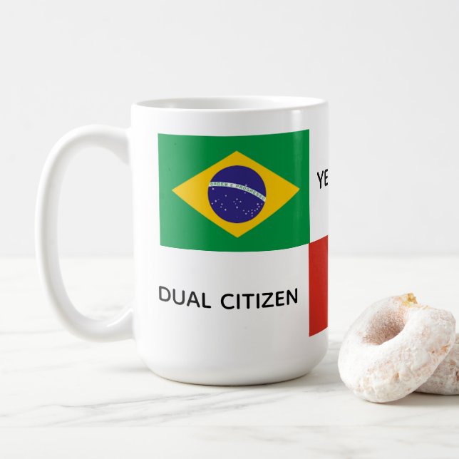 Brazilian Canadian Dual Citizen Mug  (With Donut)