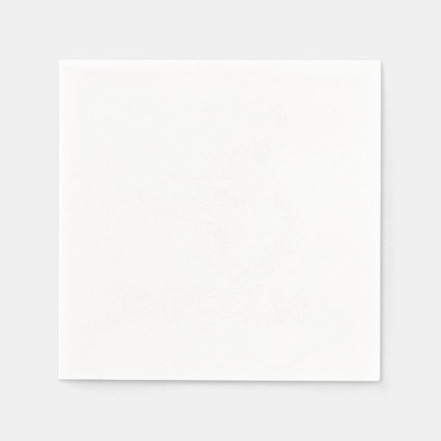 Brazilian Capoeira Dance Fight Acrobatic Gift Napkins (Front)