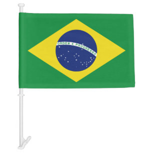 Brazilian car window flag - Ordem e Progresso
