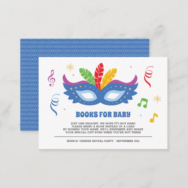 Brazilian Carnival books for baby enclosure card (Front/Back)