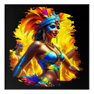 Brazilian Carnival Dancer Acrylic Print