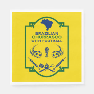 Brazilian Churrasco BBQ Time Napkins