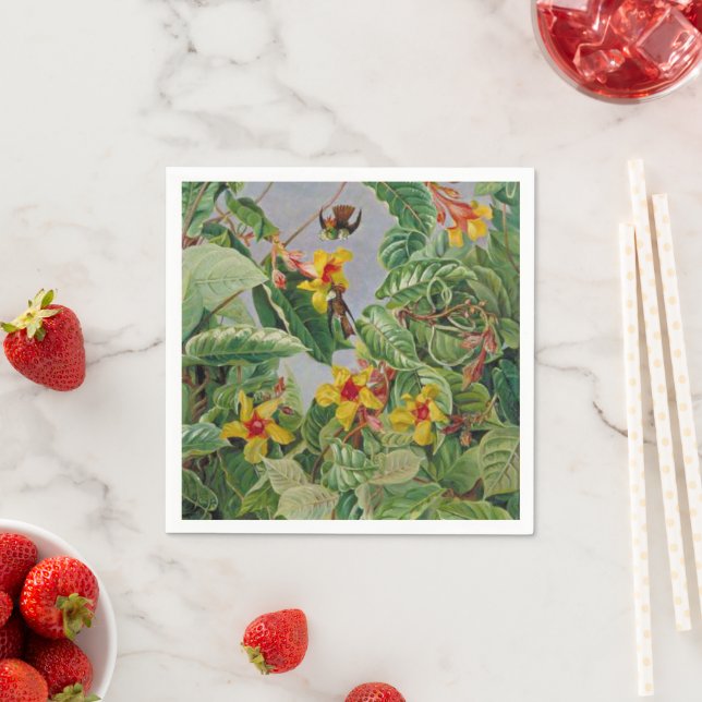 Brazilian Climbing Shrub and Humming Birds Napkins (Insitu)