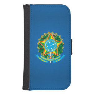 Brazilian coat of arms phone wallet