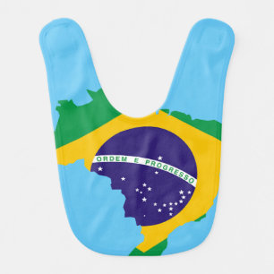 Brazilian country flag bib