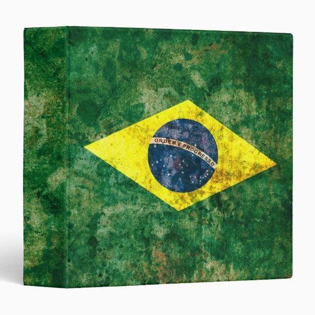 Brazilian Flag Binder (Front/Spine)