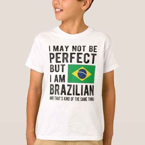 Brazilian Flag Brazil Heritage Brazilian Roots T_Shirt