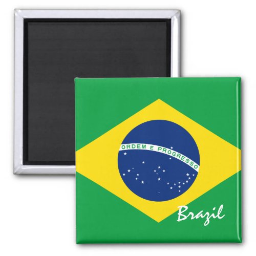 Brazilian flag  Brazil holidaysports fans Magnet