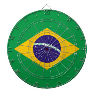 Brazilian flag dart board
