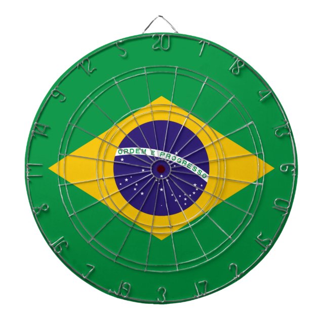 Brazilian flag dart board (Front)