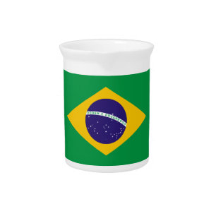 Brazilian flag drink pitcher