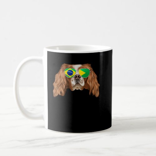 Brazilian Flag English Toy Spaniel Dog Brazil Pock Coffee Mug