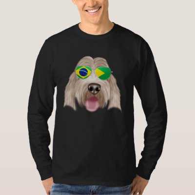 Brazilian Flag Grand Basset Griffon Vendeen Brazil T-Shirt