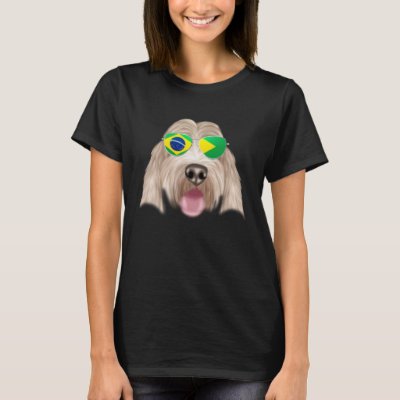 Brazilian Flag Grand Basset Griffon Vendeen Brazil T-Shirt