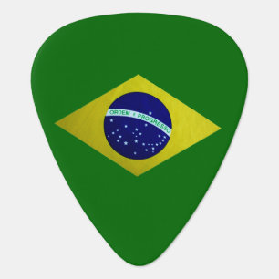 Brazilian Flag Guitar Pick