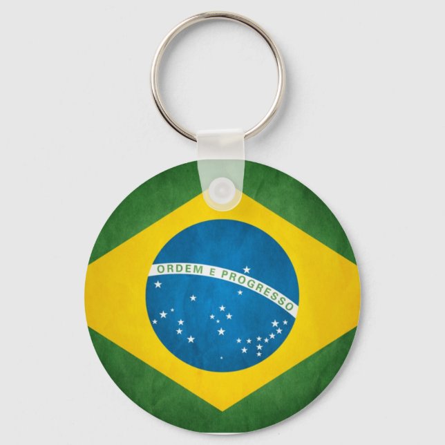 Brazilian Flag Keychain (Front)