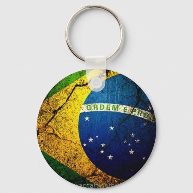 brazilian_flag_ keychain (Front)