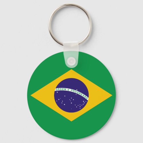 Brazilian flag keychain
