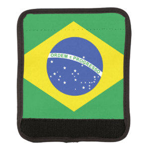 Brazilian flag luggage handle wrap