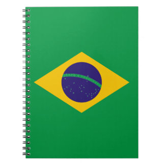 Brazilian flag notebook