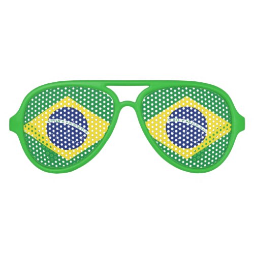 Brazilian flag party glasses  Brasil sunglasses
