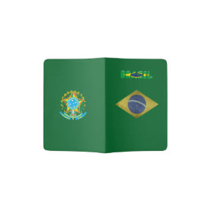 Brazilian flag passport holder