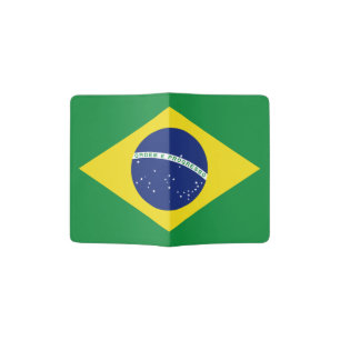 Brazilian flag passport holder Brasil pride