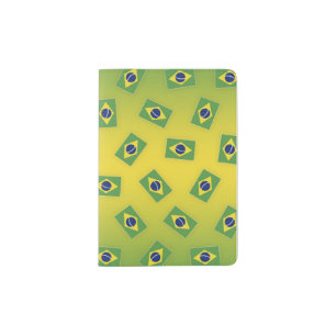 Brazilian Flag Pattern Passport Holder