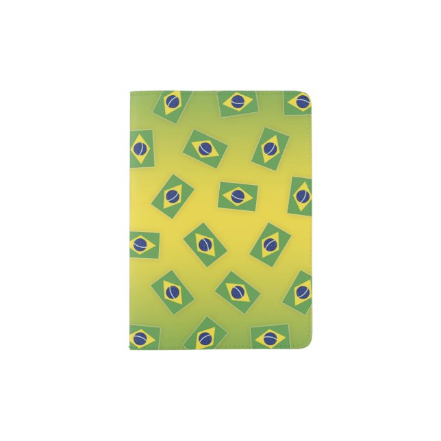 Brazilian Flag Pattern Passport Holder (Front)
