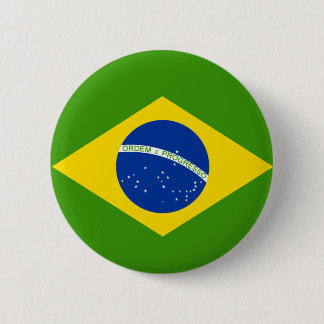 Brazilian Flag Pinback Button