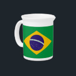Brazilian Flag Pitcher<br><div class="desc">Awesome Pitcher with Flag of Brazil. This product its customizable.</div>