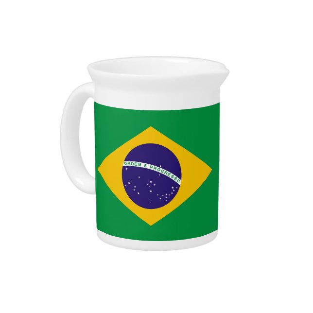 Brazilian Flag Pitcher (Left)