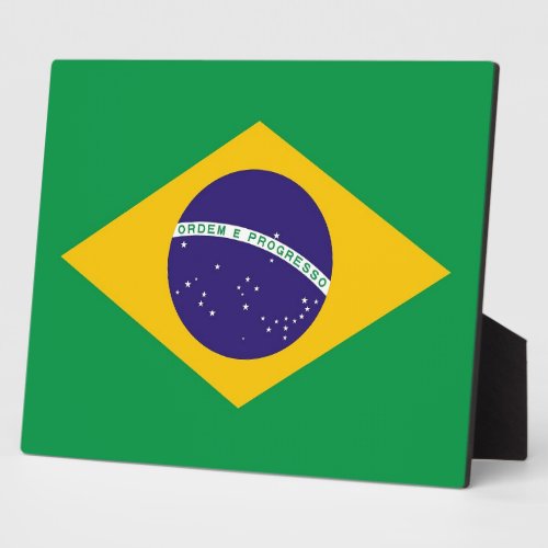 Brazilian Flag Plaque