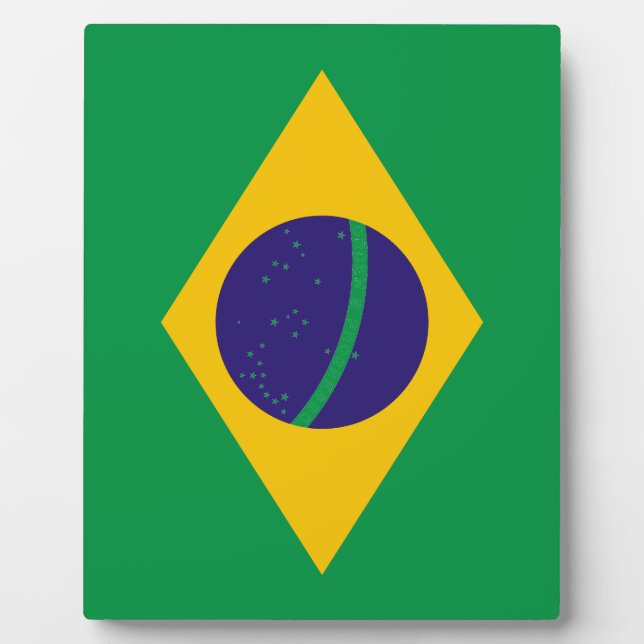 Brazilian flag plaque (Front)