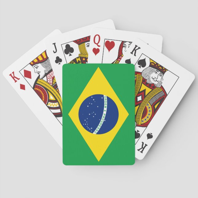 Brazilian Flag Poker Cards (Back)