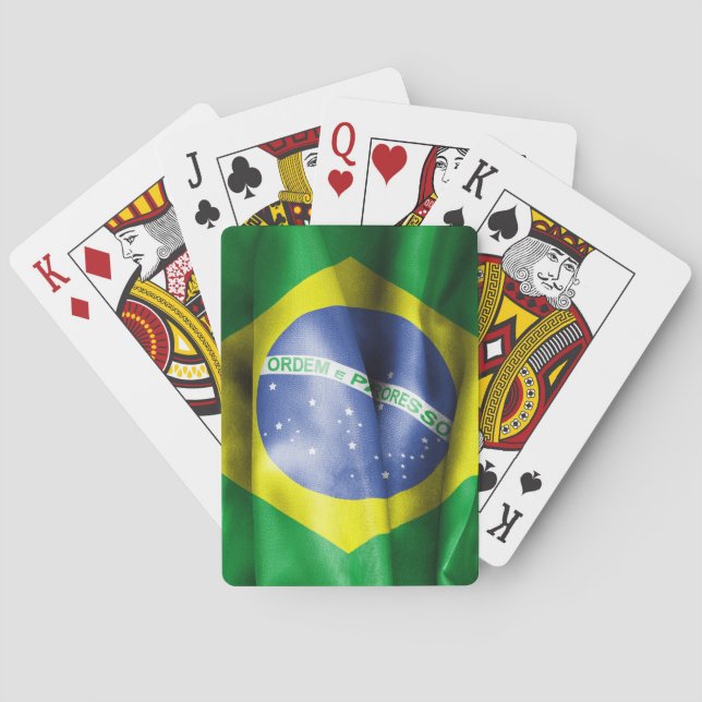 Brazilian Flag Poker Cards (Back)