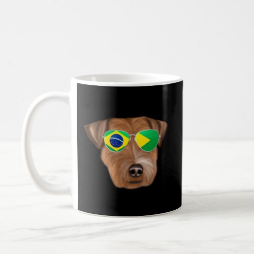 Brazilian Flag Russell Terrier Dog Brazil Pocket  Coffee Mug