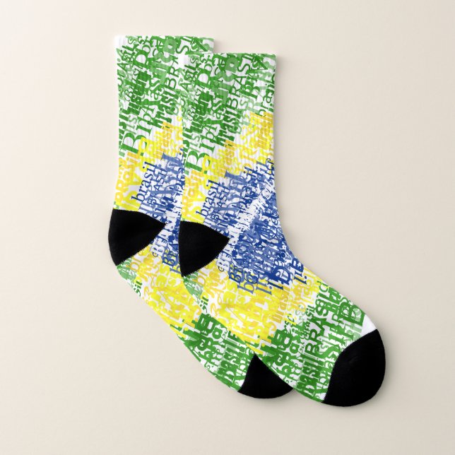 Brazilian flag socks (Pair)
