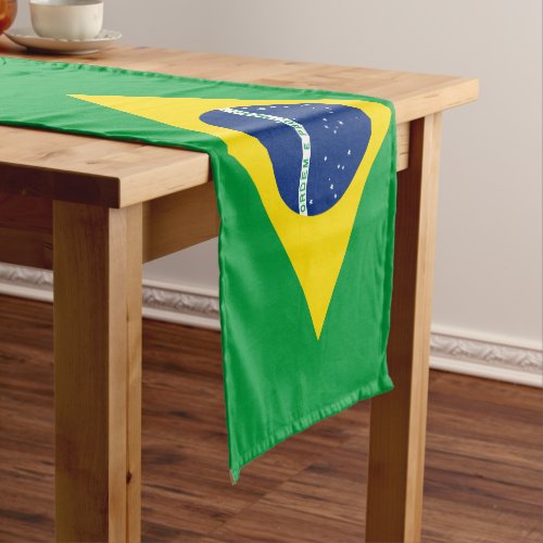 Brazilian flag  Sports fan house decor  Brazil Short Table Runner