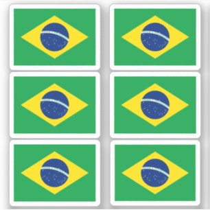 Brazilian flag sticker