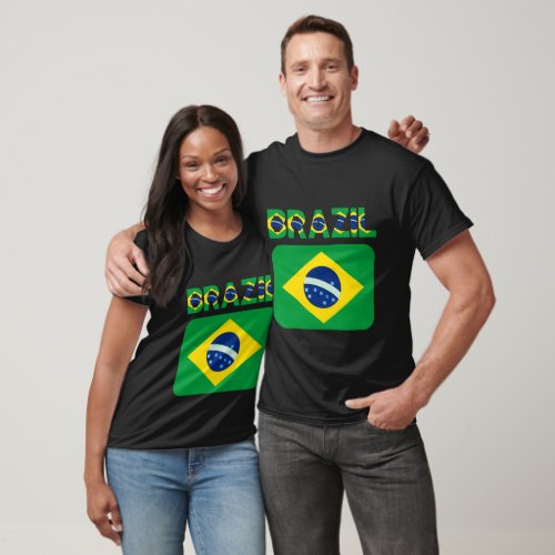 Brazilian flag T_shirts colorful designs T_Shirt